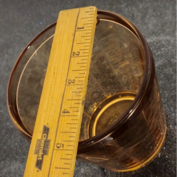 Art Deco Pink Etched Glass Ice Bucket Diamond Floral Pattern VTG Barware Metal - Picture 10 of 10